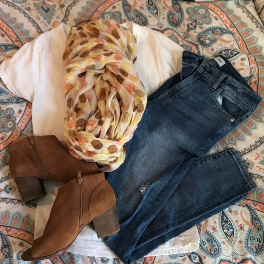 Aldo suade open toe booties